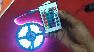 5050 RGB LED strip Light Unboxing amp Review [upl. by Lorn]