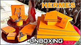 HERMES UNBOXING 12 BOXES ADVENT CALENDAR XMAS 2021hard to getscored onlinetablewarehomeware [upl. by Viehmann710]