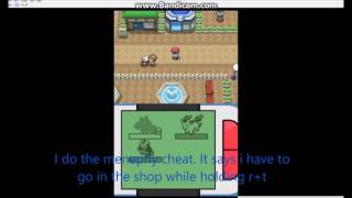 How to cheat on pokemon platinum DeSmuMe [upl. by Salvucci830]