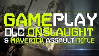 DLC Onslaught Gameplay  Impressões da Maverick Assault Rifle  COD Ghosts [upl. by Legra]