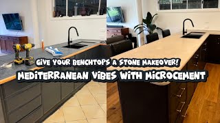 DIY Microcement Kitchen Benchtop  How to Resurface Countertops with Microcement [upl. by Selimah185]