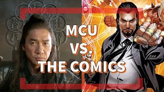 MCU Vs The Comics  The 10 Rings vs The Mandarins Rings [upl. by Funda428]