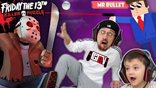 FRIDAY the 13th Traps FGTEEV Mr Bullet amp Silly Walks 3 Games Mash Up  Skit [upl. by Introc]