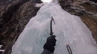 First Person Ice Climbing quotThe Elevator Shaftquot WI4 Hyalite Canyon SW Montana [upl. by Martin809]