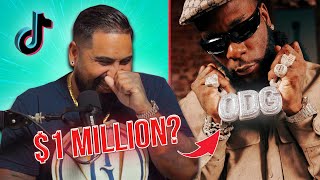 Miami Jeweler reacts to INSANE TikTok Jewelry Collections  CRINGE Lil Uzi Vert Burna Boy [upl. by Koa]