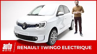 Renault Twingo ZE  une petite soeur plus abordable pour la Zoe [upl. by Eihtak]