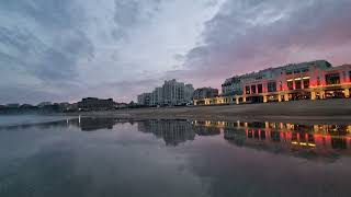 Lever de soleil en janvier à Biarritz [upl. by Eerual2]