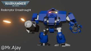 redemptor dreadnought from warhammer 40 [upl. by Joana]