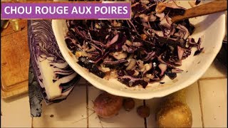 Recette de choux rouge aux poires Végan  n° 1 sur 4 vidéos [upl. by Alejoa]