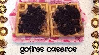 Gofres caseros faciles con y sin gofrera hornoEasy homemade waffles [upl. by Care]