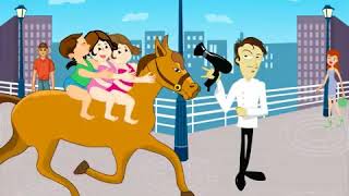 Lakdi ki Kathi Kathi Pe Ghoda Masoom Children s Popular Animated Film Songs [upl. by Aneda]