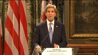 John Kerry fait part de sa quotprofonde émotionquot en français [upl. by Senalda]