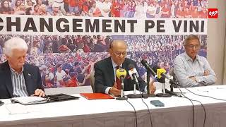 En cas de victoire aux prochaines élections  L’alliance PTrMMMPMSD prend 5 engagements… [upl. by Baskett]