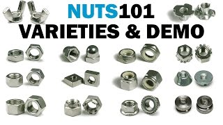 Nuts 101 Overview With Demonstrations Extended  Fasteners 101 [upl. by Natelson]