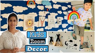 Kids room decor ideas  Car bed for kids  kids room wall paper  Teepee tent  Kannada vlogs [upl. by Laurance103]