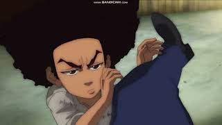 The Boondocks Season 4 Huey Freeman vs Security Guard Fight [upl. by Sherill]