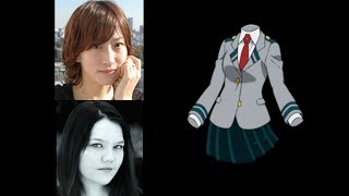 Anime Voice Comparison Toru Hagakure My Hero Academia [upl. by Alyahc213]