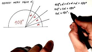 Ugao Suplementni uglovi Primer matematika za 5 razred [upl. by Bannasch]