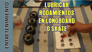 Mantenimiento rodamientos cojinetes Longboard Cleaning longboard bearings [upl. by Hylton]