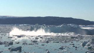 Iceberg Collapse Sermilik Fjord EastGreenland [upl. by Norton]