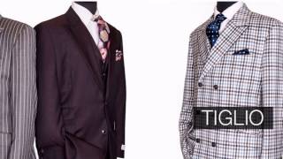 Tiglio Suits at FashionMenswearcom [upl. by Lenhart274]