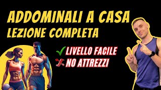 ALLENAMENTO ADDOMINALI 8 min a corpo libero per iniziare [upl. by Verdie800]