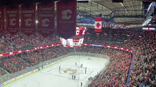 Calgary Flames Goal Horn Live calgaryflames scotiabanksaddledome goflamesgo [upl. by Onimixam533]