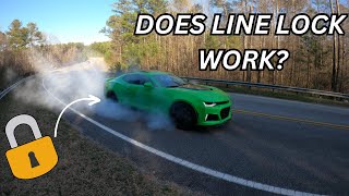 I ACTIVATED LINE LOCK ON MY CAMARO ZL1 Better Burnouts than a Hellcat [upl. by Culley992]