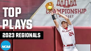 Top defensive plays from 2023 NCAA softball regionals [upl. by Carmelita]