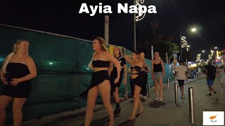 AYIA NAPA CYPRUS Nightlife Walk Tour 2023 [upl. by Bunch]