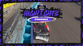 Allgaier blows a tire from the lead with five laps to go at Phoenix [upl. by Anail]