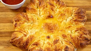 Feta Filled Star Bread Tiropitaflavored [upl. by Tolmach]