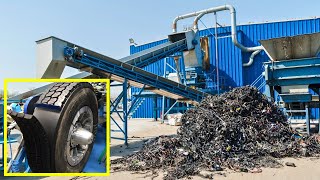 Tire Recycling Process and recycled products Economy [upl. by Chassin881]