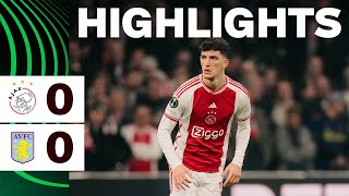 Highlights Ajax  Aston Villa  UEFA Conference League [upl. by Joacima]