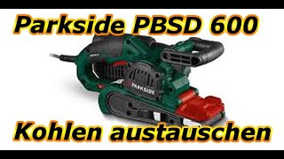 Parkside Bandschleifer durch Reparatur wiederbelebt durch Einbau neuer Kohlen [upl. by Amando]