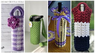 Beautiful crochet wine bottle holder ideas 2023 [upl. by Andrel]