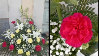 tutoriales y tips de floristería para principiantes Centro floral funerario o de iglesia [upl. by Aneema]