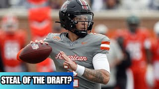 Spencer Rattler Named Senior Bowl MVP  Is He Still Steal Of The NFL Draft [upl. by Ronica]