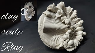 Diy Clay tuberoses Ring using Fevicryl mould it periwinkle TV [upl. by Sato]