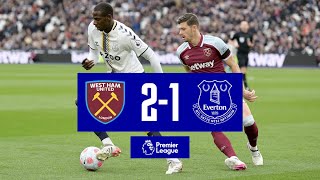 WEST HAM 21 EVERTON  PREMIER LEAGUE HIGHLIGHTS [upl. by Melva589]