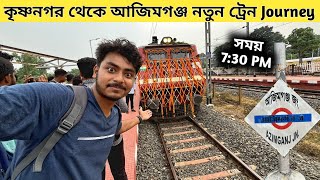 Krishnanagar To Azimganj New Passenger Train  Nashipur Rail Bridge Train  Azimganj Train Journey [upl. by Novoj860]