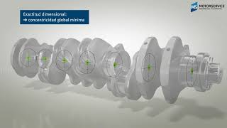 Estructura y función del cigüeñal animación 3D  Motorservice Group [upl. by Nivra]