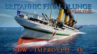 The Final Minutes of BRITANNIC  Real Time  New 2023 Animation [upl. by Cesaria]