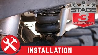 F250 amp F350 4WD Air Lift LoadLifter 5000 Ultimate Rear Air Spring Kit Install [upl. by Monk]