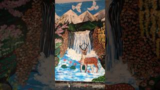 😊wall painting ideaWall artviral shortswall art by creative arts monk [upl. by Toille]