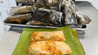 Como hacer Tamales de pollo salvadoreños para principiantes [upl. by Adnarram]