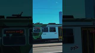 Melbourne city beautiful view riverside Fed Sequre tram melbournecity short shorts [upl. by Aidualc443]