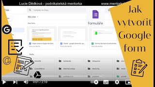 Jak vytvořit Google dotazník [upl. by Adlare]