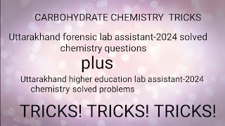 Carbohydrate chemistry important questions with tricks [upl. by Lundgren]