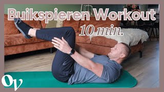 Buikspieroefeningen  10 minuten buikspieren workout voor thuis OPTIMAVITA [upl. by Vallery]